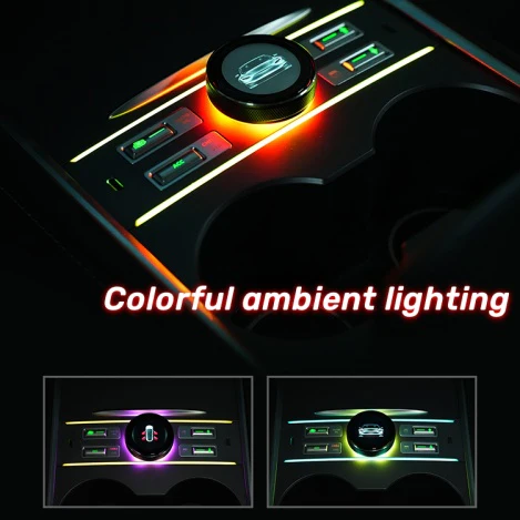 Upgraded LCD Intelligent Center Control Expansion Dock Station with Code Table for Model 3/Model Y | Tlyard - Image 5